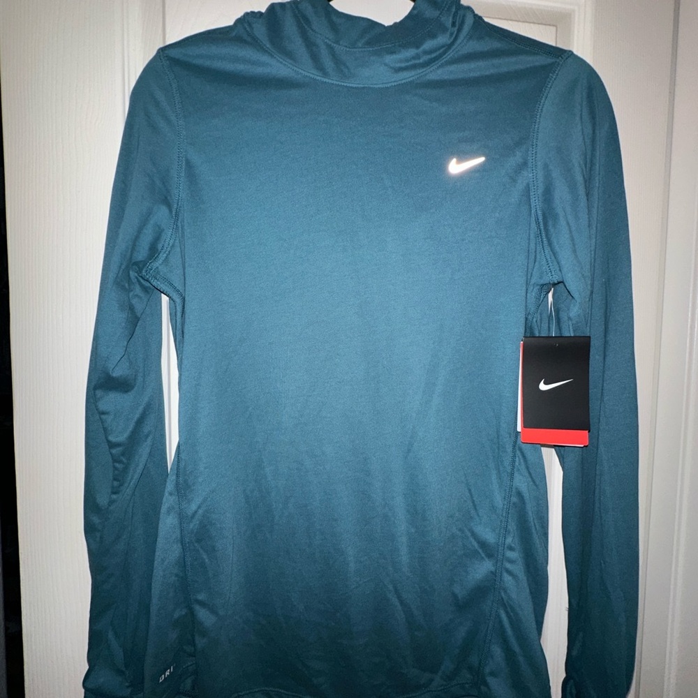 Nike Turquoise Long Sleeve layering hoodie